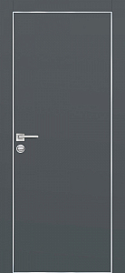 Товар Межкомнатная дверь PX-1 AL кромка с 4-х ст. Графит матовый